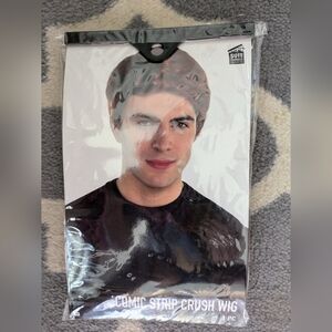 New In Package Mens Red Wig "Comic Strip Crush"